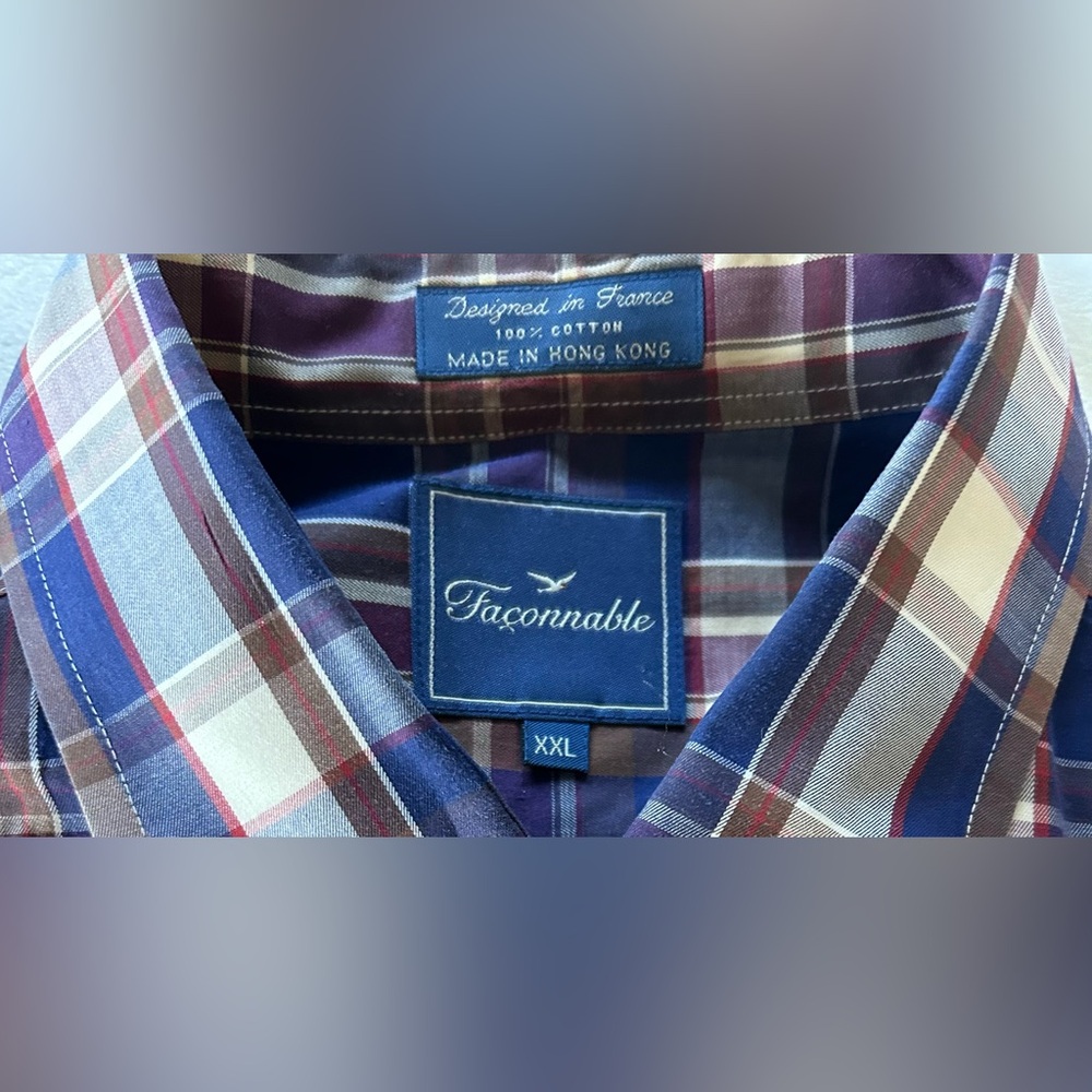 Faconnable Striped Poplin Shirt - Picture 5 of 8